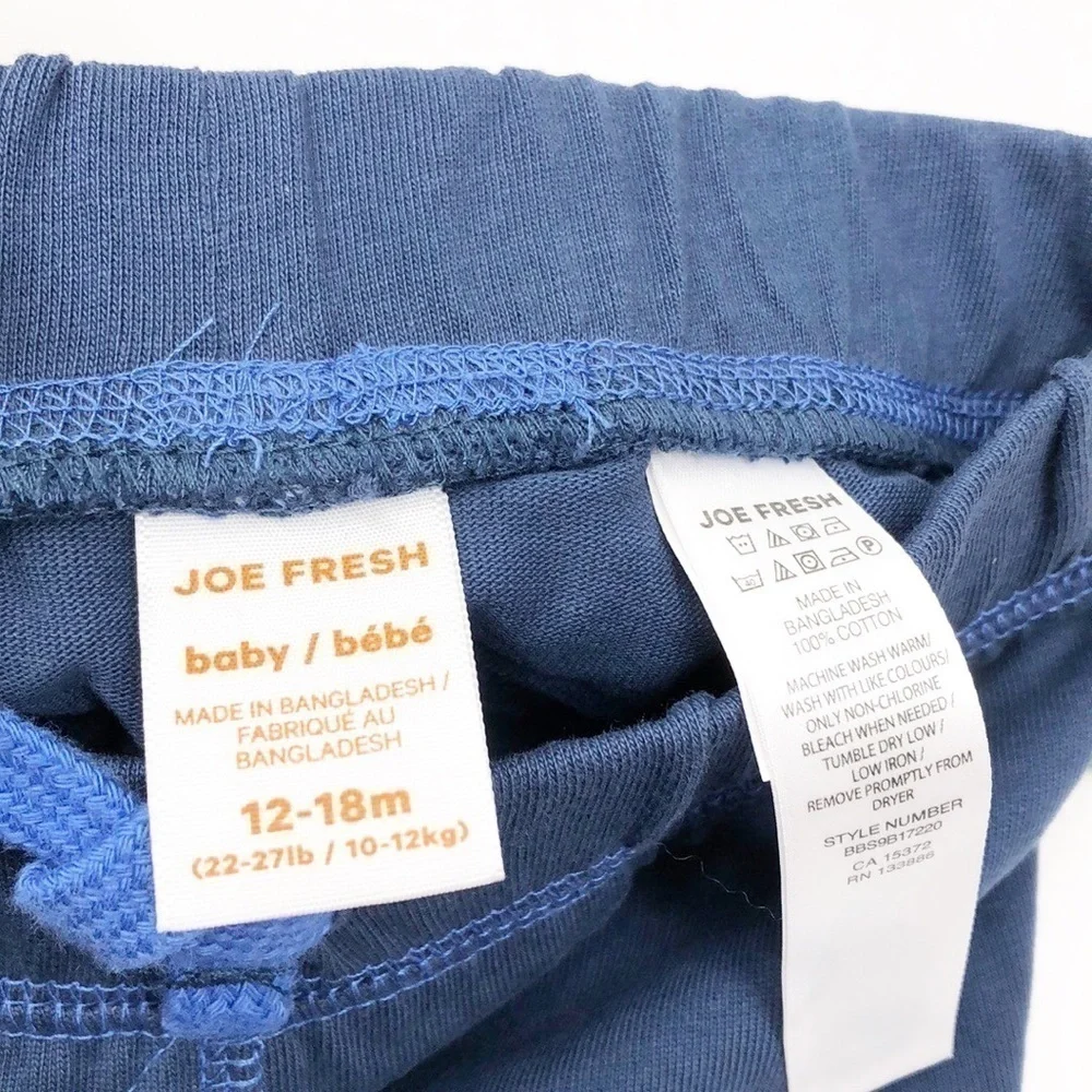 Joe Fresh baby boy blue cotton shorts